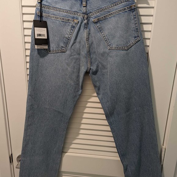 70s Straight Leg Jeans - Destroyed Sunfaded Indigo by Re/Done - Picture 4 of 6
